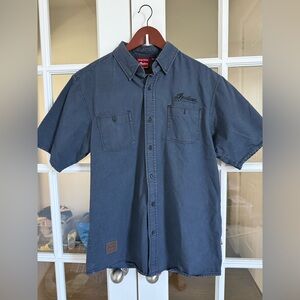 Men's Charcoal Button Down Shirt